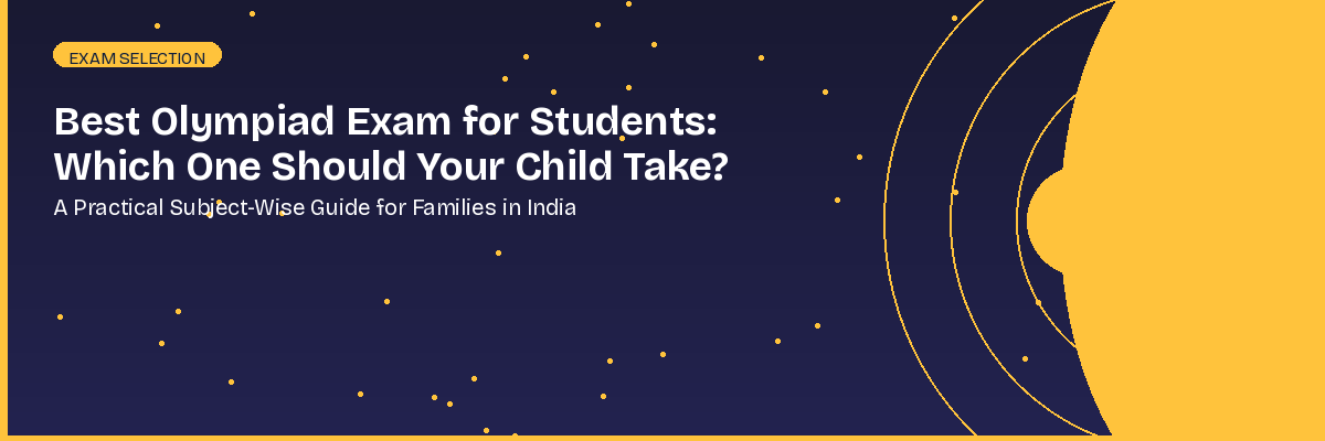 Parent and student choosing the best olympiad exam using a subject and class-wise guide