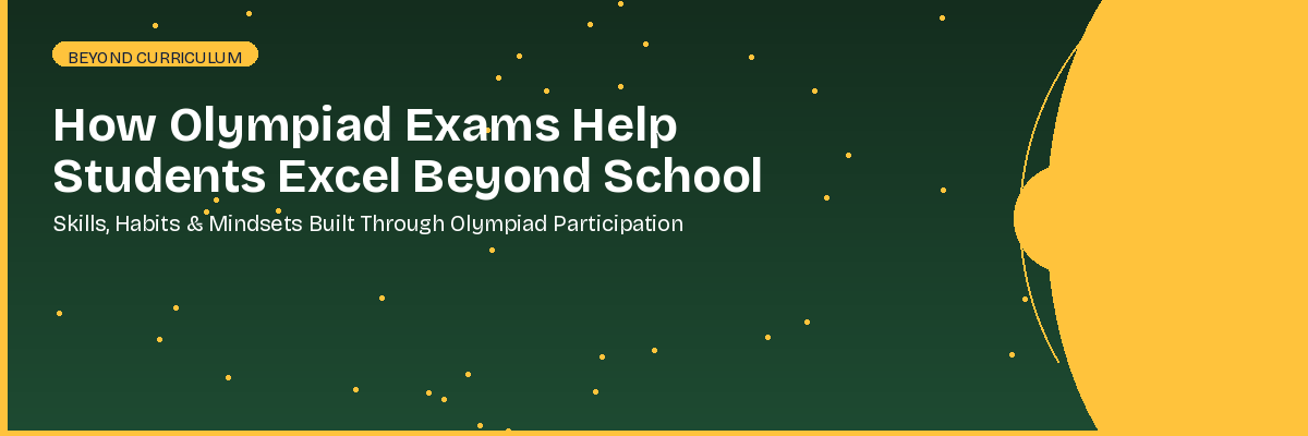 Student excelling beyond school curriculum through olympiad exam preparation and skills development