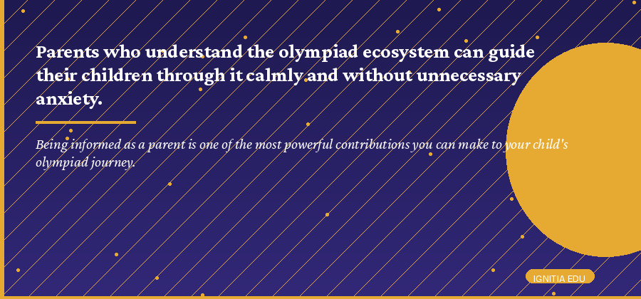 Indian parent reviewing a complete guide to top olympiad exams for their school-going child