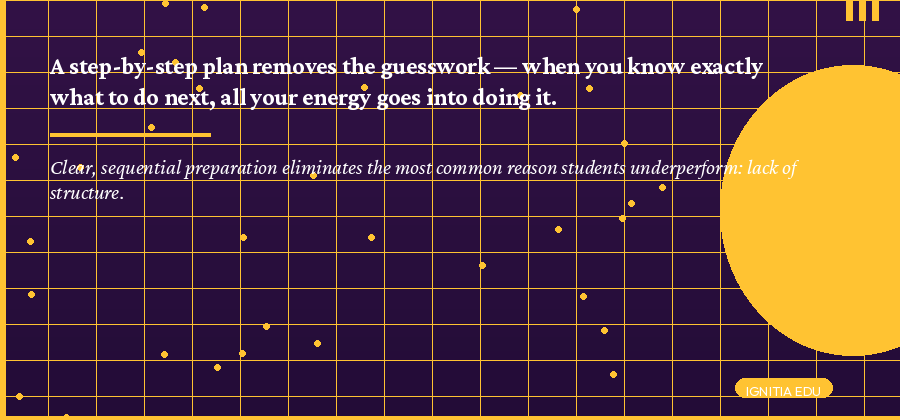 School student following a step-by-step olympiad preparation guide from registration to exam day